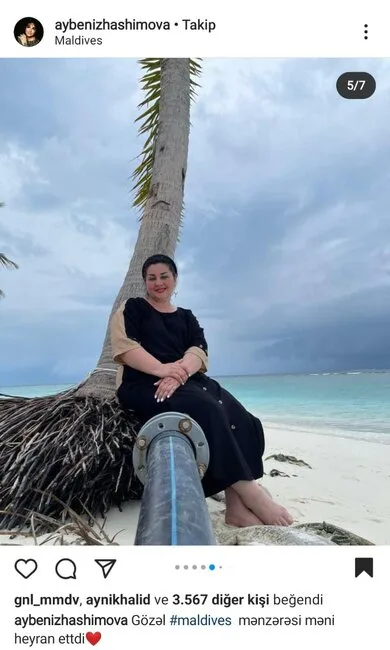 Aybəniz Haşımova - MALDİVDƏ - FOTO