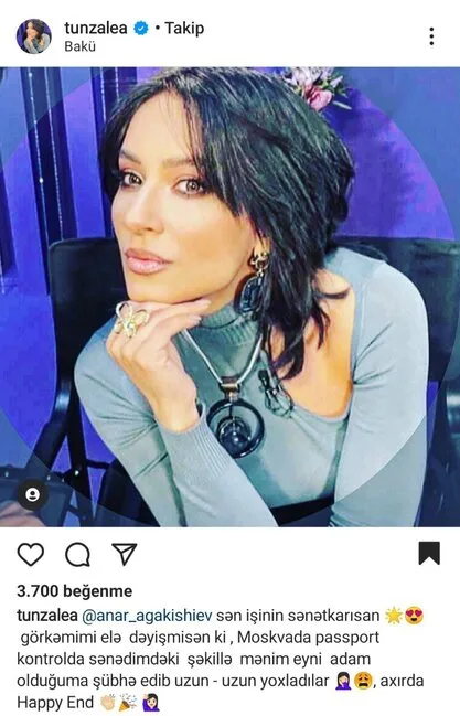 "Pasport kontrolda şübhə edib uzun-uzun yoxladılar" - TÜNZALƏ AĞAYEVA - FOTO