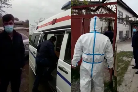 Salyanda qayınatasının yasına gedən koronavirus xəstəsi saxlanıldı - VİDEO