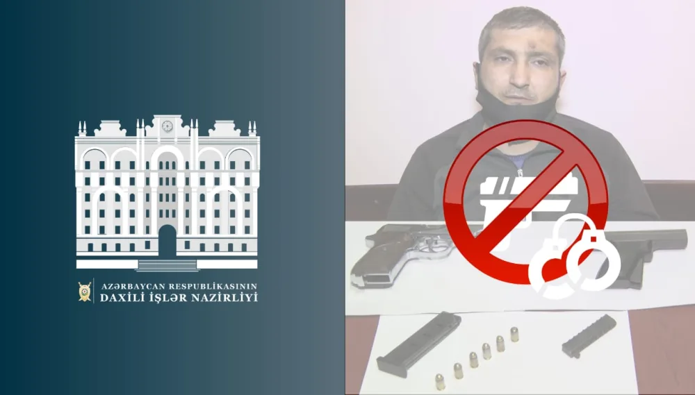 Yasamal rayonunda silahlı insident törədən şəxs saxlanıldı - Fotolar - VİDEO