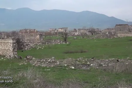Ağdam rayonunun Şıxbabalı kəndindən videogörüntülər
