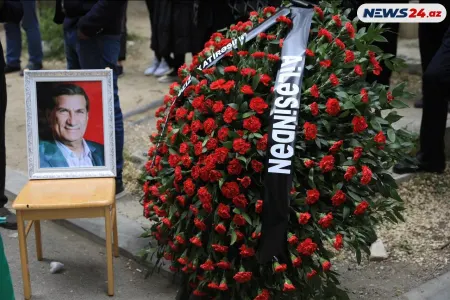 Xalq artisti Arif Quliyev dəfn olundu - FOTOLAR