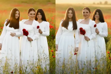 Lalə Azərtaş bu dəfə qızları ilə fotosessiya etdirdi