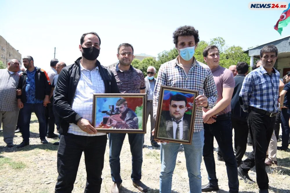 Kəlbəcərdə şəhid olan operator dəfn edildi - YENİLƏNDİ - FOTOLAR/VİDEO