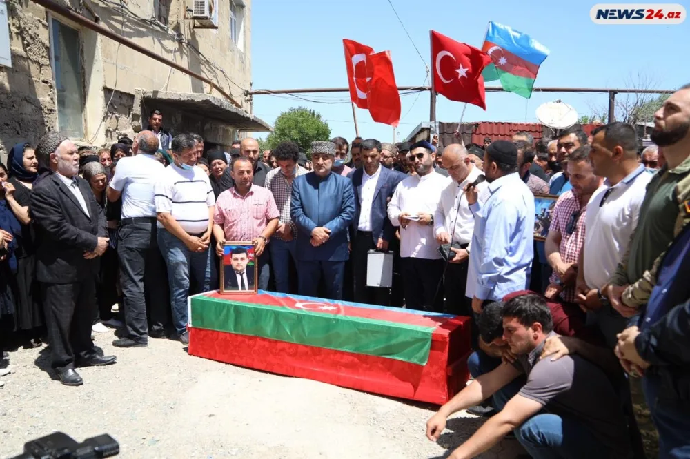 Kəlbəcərdə şəhid olan operator dəfn edildi - YENİLƏNDİ - FOTOLAR/VİDEO