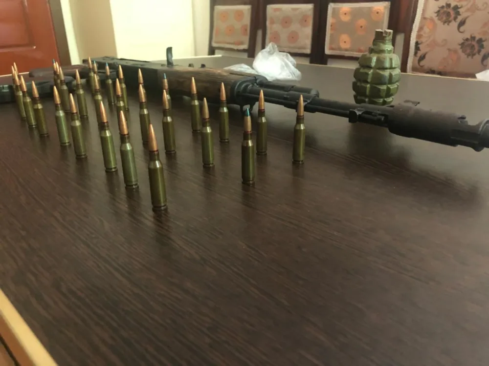 Ağcabədi sakinindən silah-sursat götürüldü