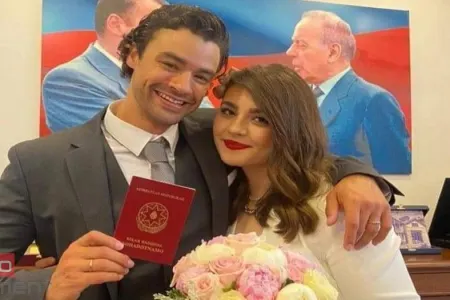 Van Dammın azərbaycanlı gəlini nikah mərasiminə belə bəzəndi - Fotolar