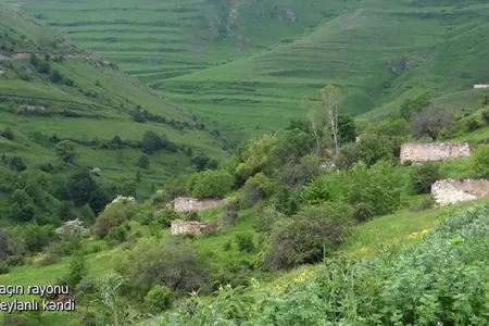 Laçının daha bir kəndindən görüntülər - Video