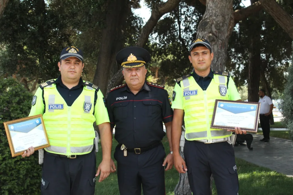 Yol polisləri belə təbrik edildi- - Azərbaycan polisi 103 - Fotolar- VİDEO