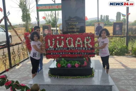 Şəhid xanımı: - "Vüqar, qalx, övladların gəlib" - Video - Foto