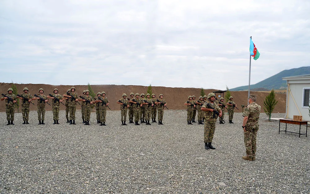Ağdamda yeni hərbi hissənin açılışı oldu - Foto/Video