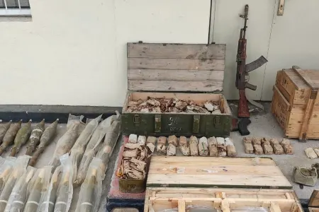 Qubadlıda silah-sursatlar aşkar edildi - Foto/Video