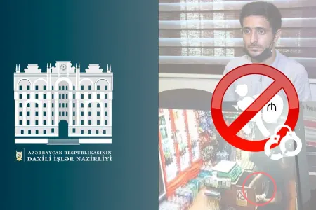 Bakıda satıcısı yatan marketdən oğurluq edilib - VİDEO