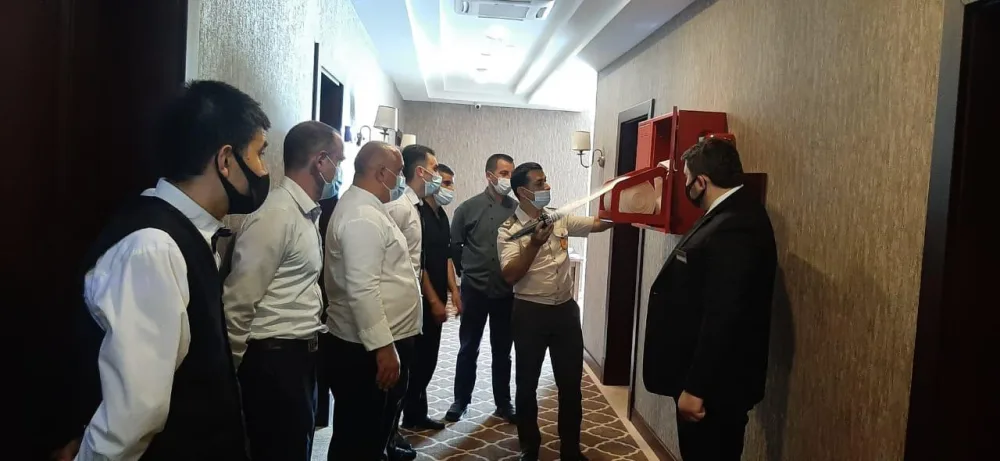 İstirahət mərkəzlərində yanğın təhlükəsizliyi ilə bağlı maarifləndirmə tədbirləri keçirildi - Fotolar