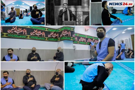 COVID pasportuna görə qapıda qalan Aşura iştirakçıları - Fotolar/Video