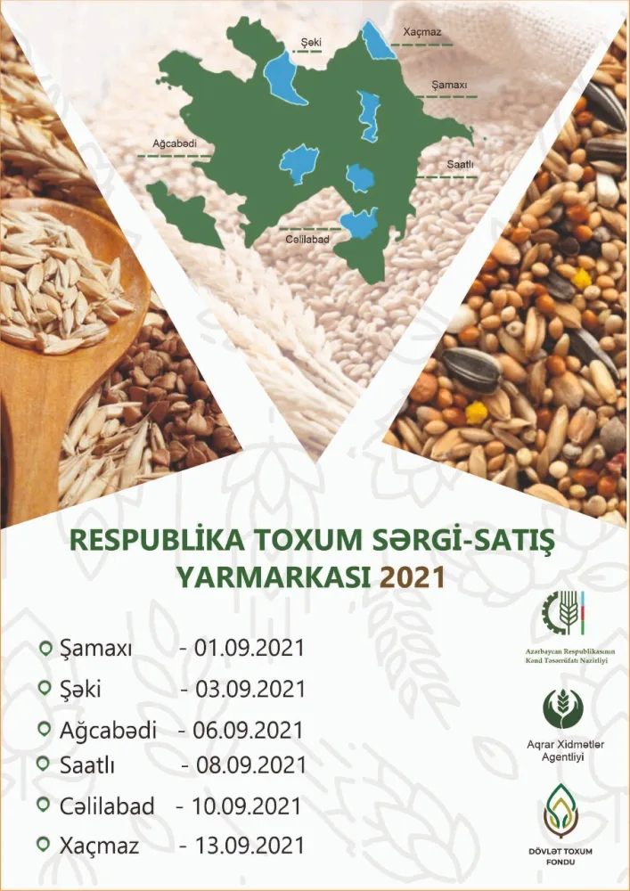 Respublikanın 6 bölgəsində toxum sərgi-satış yarmarkaları keçiriləcək