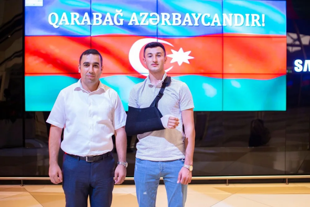 Türkiyəyə göndərilən daha 7 qazimiz sağalaraq Vətənə geri döndü