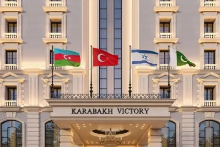 Prezident İlham Əliyev və Mehriban Əliyeva Şuşada “Qarabağ” hotelinin açılışında iştirak ediblər