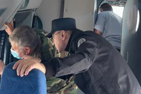 Kəmaləddin Heydərov Qəbələdə yanğının baş verdiyi ərazidə - Video