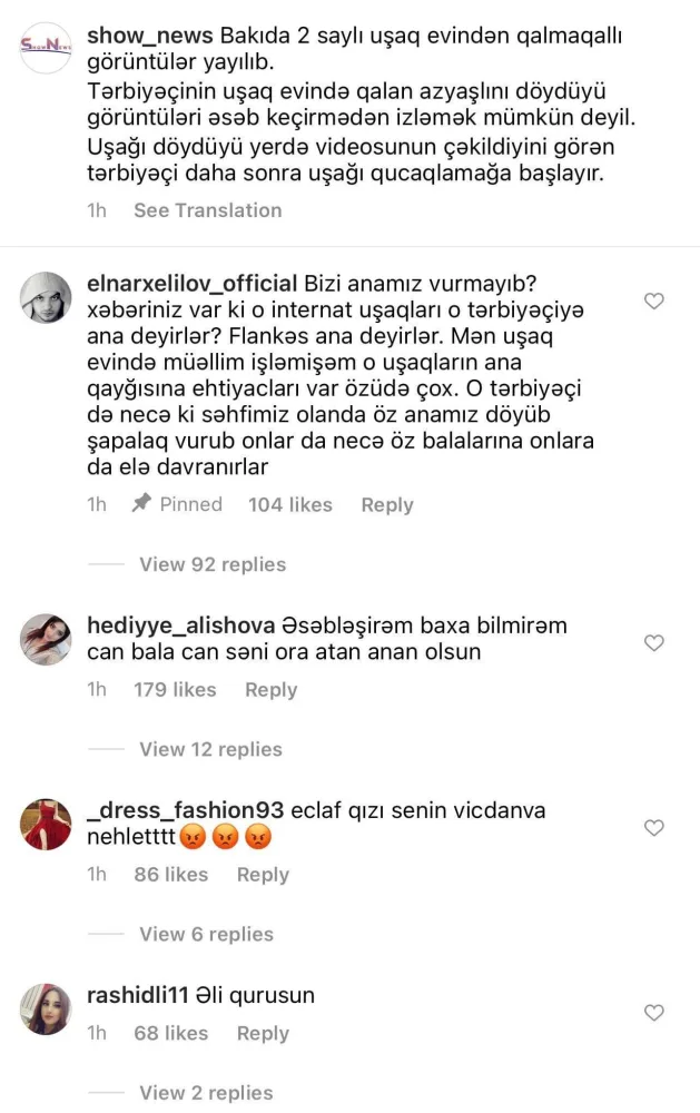 Elnar bağçada uşağı döyən müəlliməni MÜDAFİƏ ETDİ - "Bizi anamız vurmayıb?" - FOTO / VİDEO