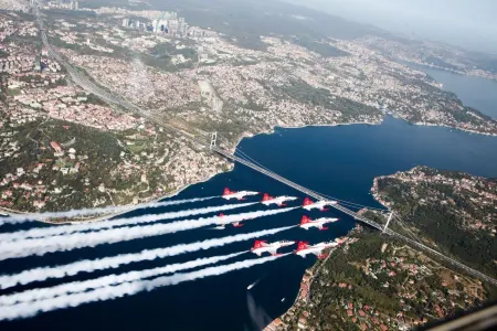 Azərbaycan və Türkiyə qırıcıları - İSTANBUL SƏMASINDA - FOTO