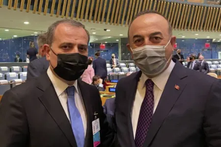 Ceyhun Bayramov Nyu-Yorkda Çavuşoğlu ilə görüşdü - Foto