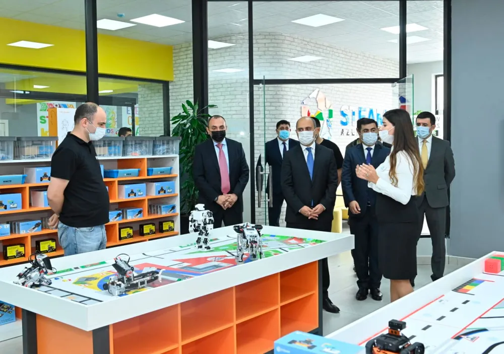 Təhsil naziri Gəncə STEAM Mərkəzinin açılışında iştirak etdi - FOTO - VİDEO