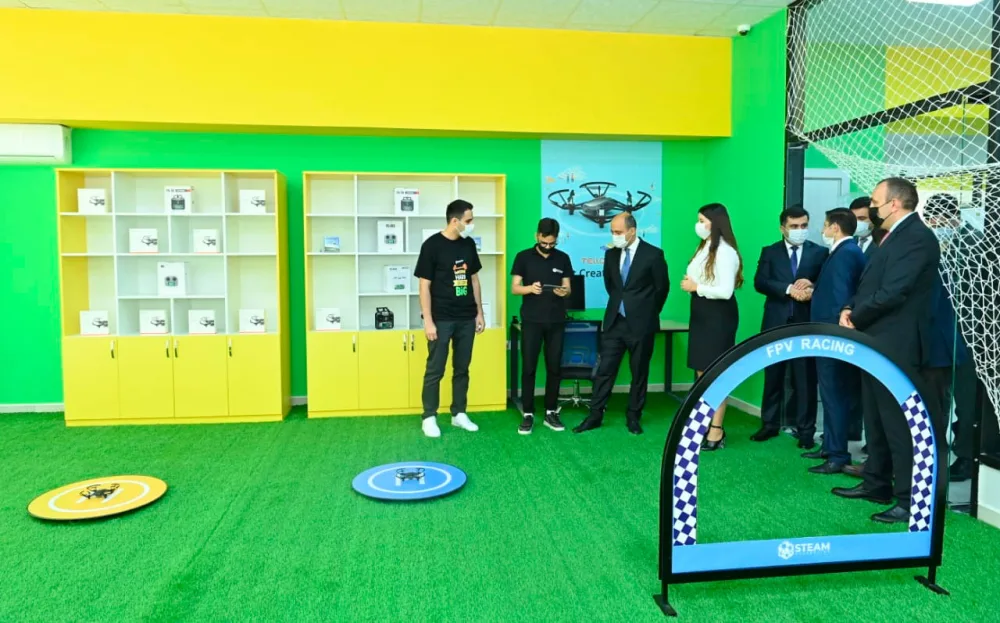 Təhsil naziri Gəncə STEAM Mərkəzinin açılışında iştirak etdi - FOTO - VİDEO