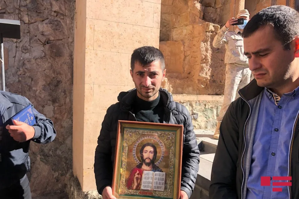 Kəlbəcərdə Xudavəng məbədində şəhidlərin ruhuna dualar oxundu - Fotolar