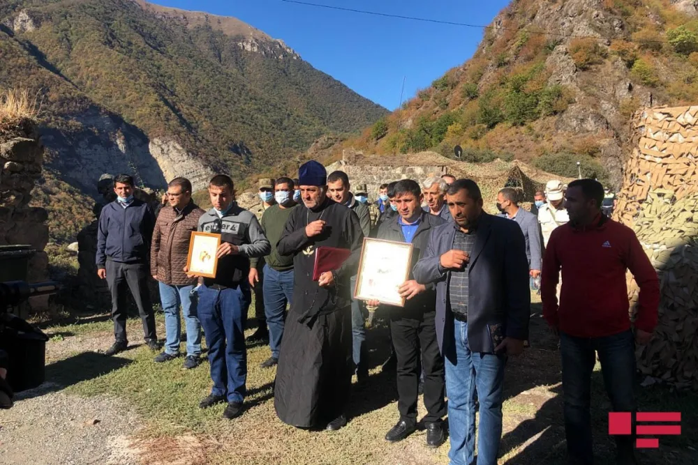 Kəlbəcərdə Xudavəng məbədində şəhidlərin ruhuna dualar oxundu - Fotolar