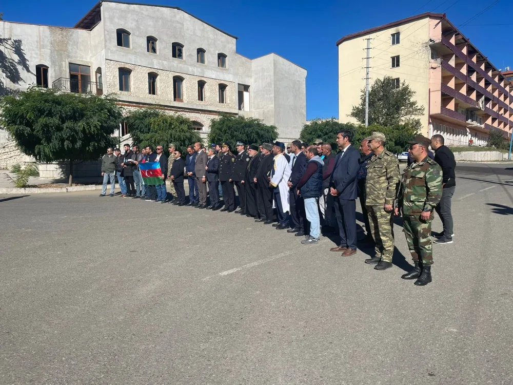 Prezidentin xalqa müraciəti Şuşada belə izlənildi - Fotolar/Video