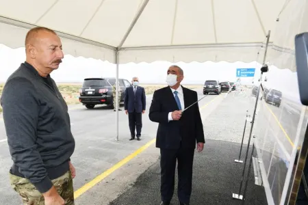 Prezident Suqovuşana və Talış kəndinə gedən avtomobil yollarının açılışını etdi