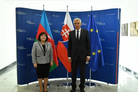 Sahibə Qafarova Slovakiyanın XİN başçısı ilə görüşdü