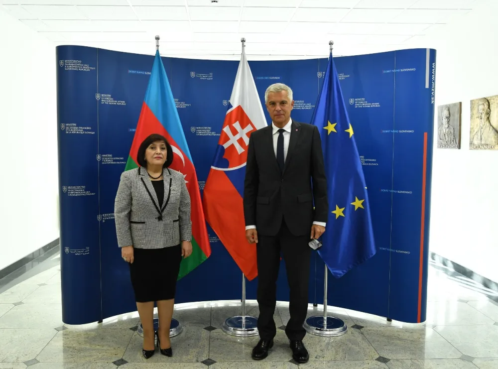 Sahibə Qafarova Slovakiyanın XİN başçısı ilə görüşdü