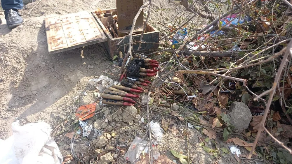 Mingəçevirdə silah-sursat aşkarlandı - FOTO