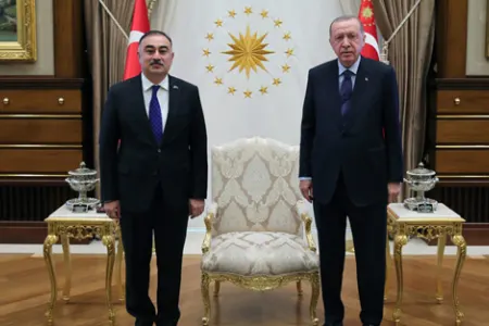 Ərdoğan Azərbaycan səfirinin etimadnaməsini qəbul etdi - Foto