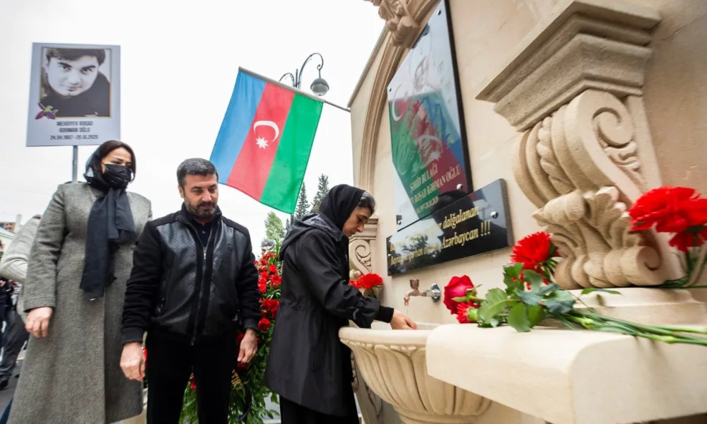 Şəhidin adına olan bulaq - İSTİFADƏYƏ VERİLDİ - FOTO/VİDEO