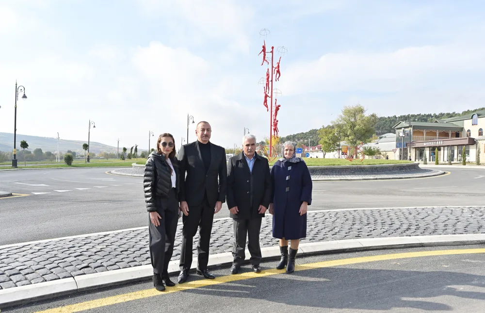 Prezident və birinci xanım Şamaxıda - FOTOLAR