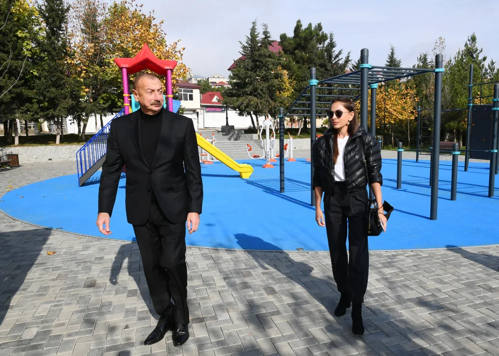 Prezident və birinci xanım Şamaxıda - FOTOLAR