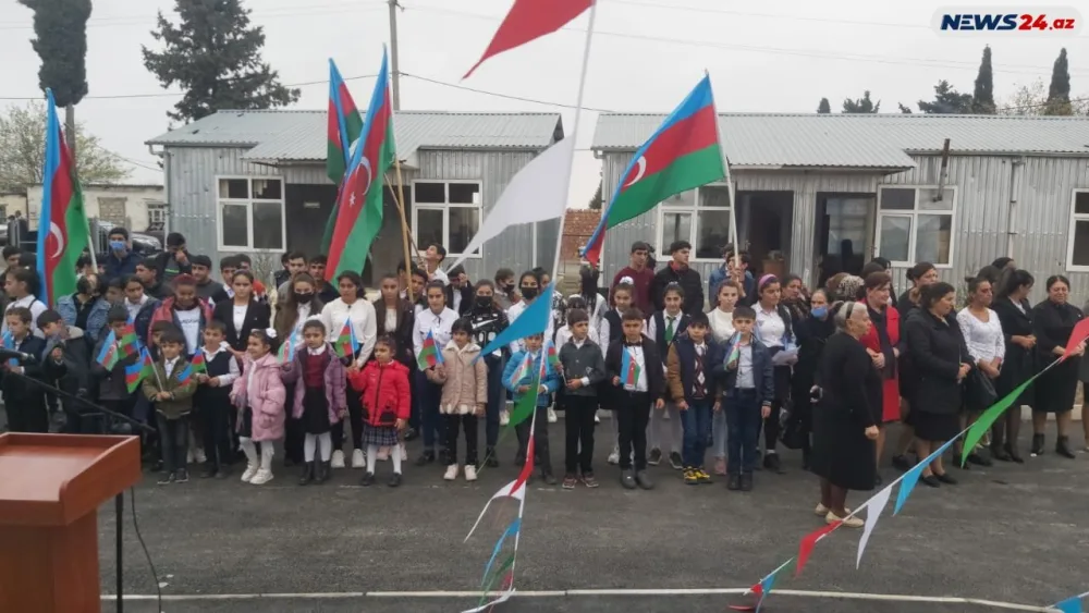 Tərtərdə ermənilərin dağıtdığı məktəb - BƏRPA OLUNDU - AÇILIŞ - FOTO