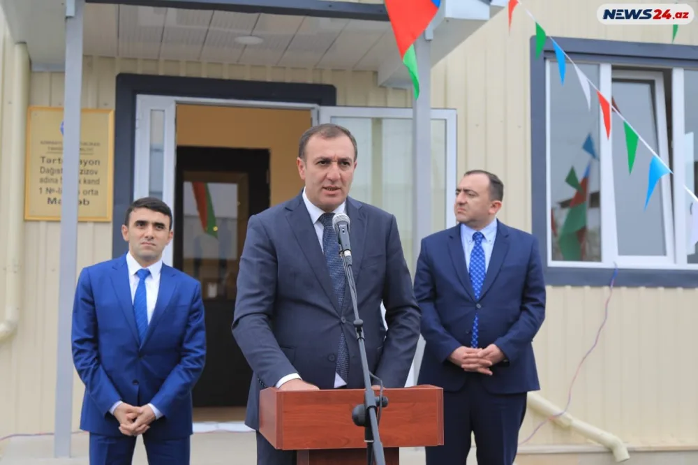 Tərtərdə ermənilərin dağıtdığı məktəb - BƏRPA OLUNDU - AÇILIŞ - FOTO