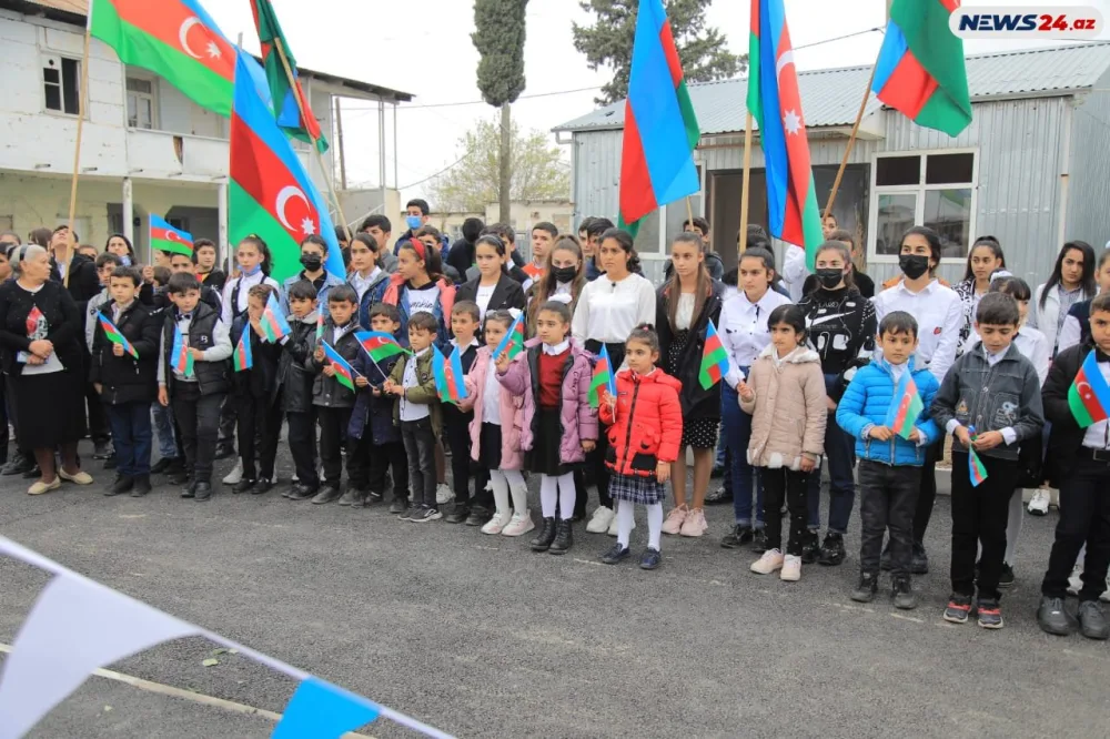 Tərtərdə ermənilərin dağıtdığı məktəb - BƏRPA OLUNDU - AÇILIŞ - FOTO