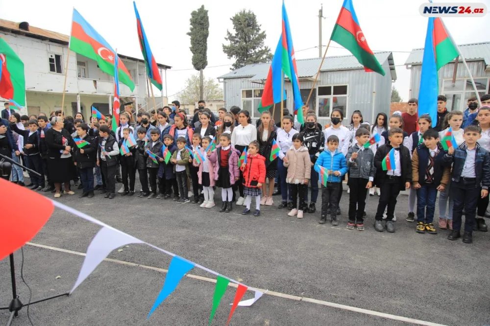 Tərtərdə ermənilərin dağıtdığı məktəb - BƏRPA OLUNDU - AÇILIŞ - FOTO