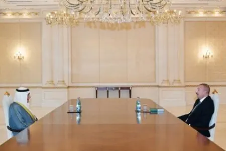 Prezident Faysalla görüşdü - FOTO