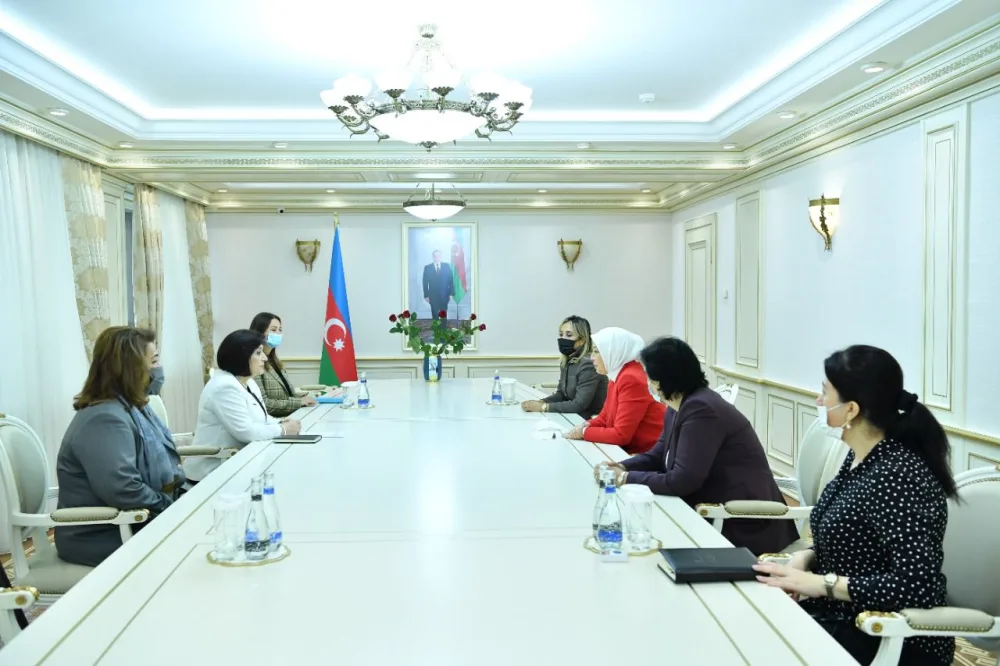 Sahibə Qafarova TBMM-in qadın deputatları ilə görüşdü -