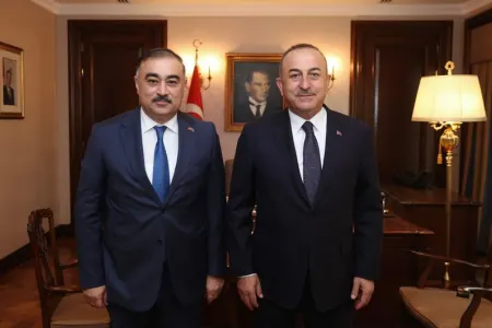 Mövlud Çavuşoğlu Azərbaycan səfiri ilə görüşdü