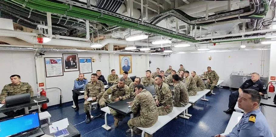 Hərbi dənizçilərimiz NATO qiymətləndirilməsi təlimində iştirak etdi - Fotolar