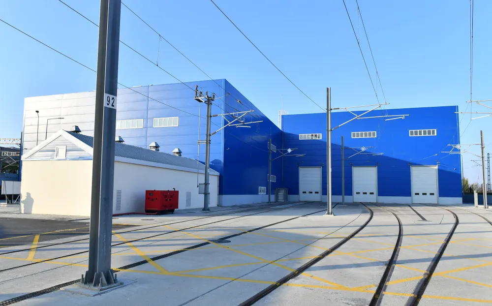 Prezident yeni Biləcəri lokomotiv deposunun açılışında - FOTOLAR