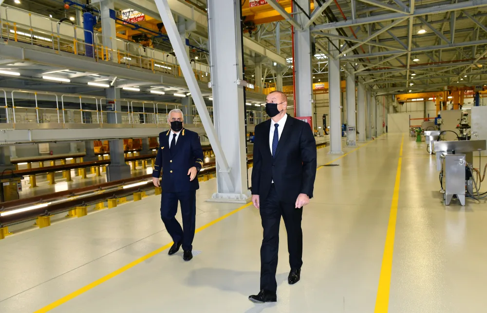 Prezident yeni Biləcəri lokomotiv deposunun açılışında - FOTOLAR