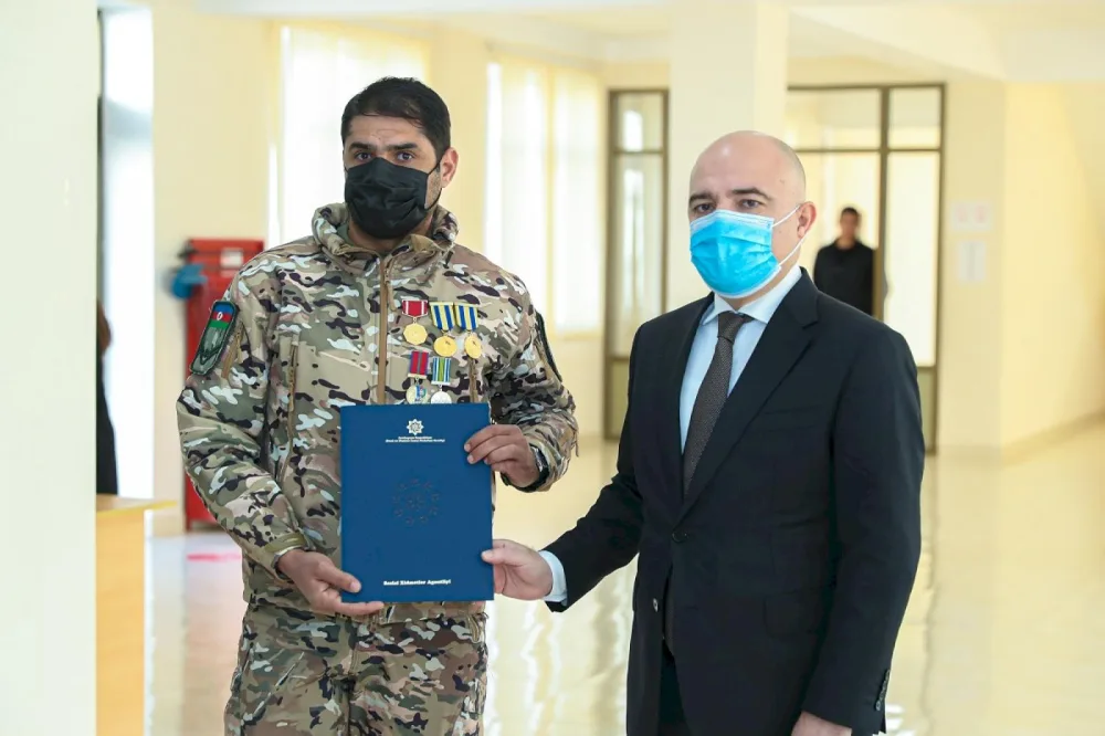 Şəhid ailələri və müharibə əlillərinə daha 50 mənzil verildi